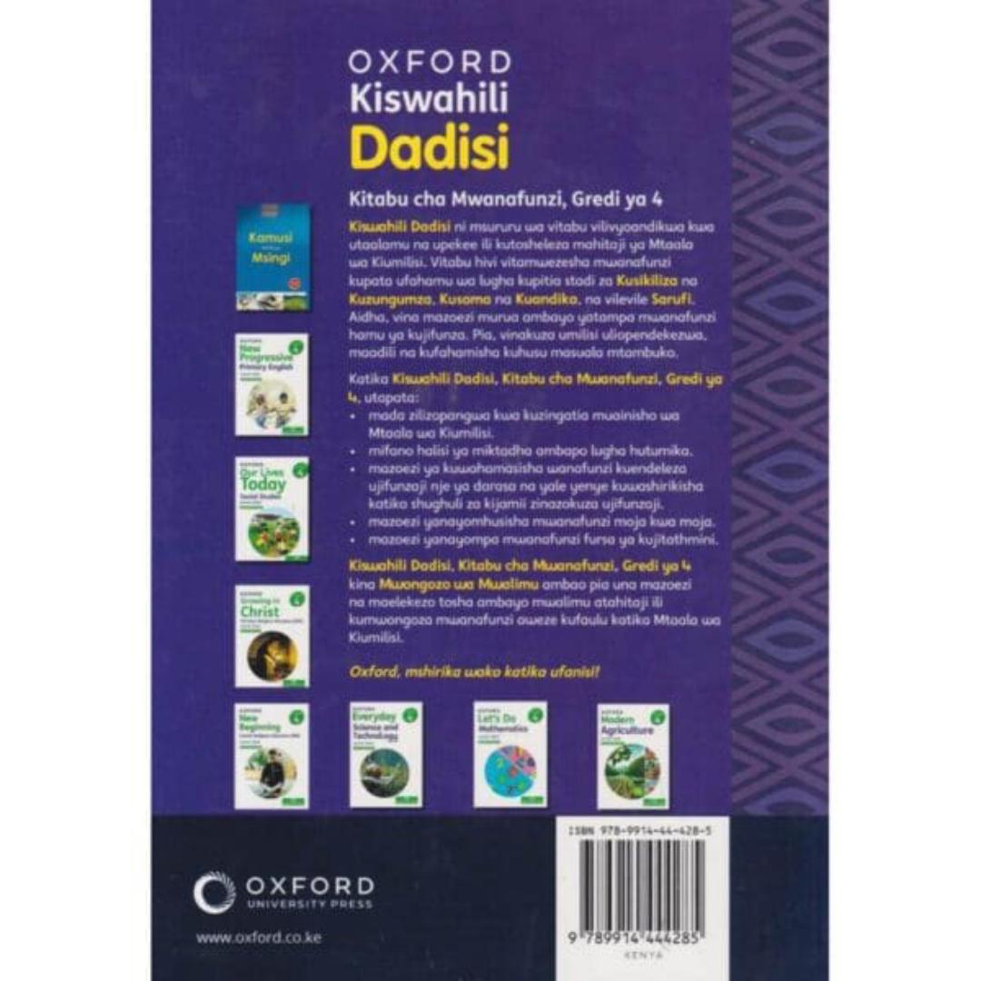 Oxford Kiswahili Dadisi Grd 4 Rationalized