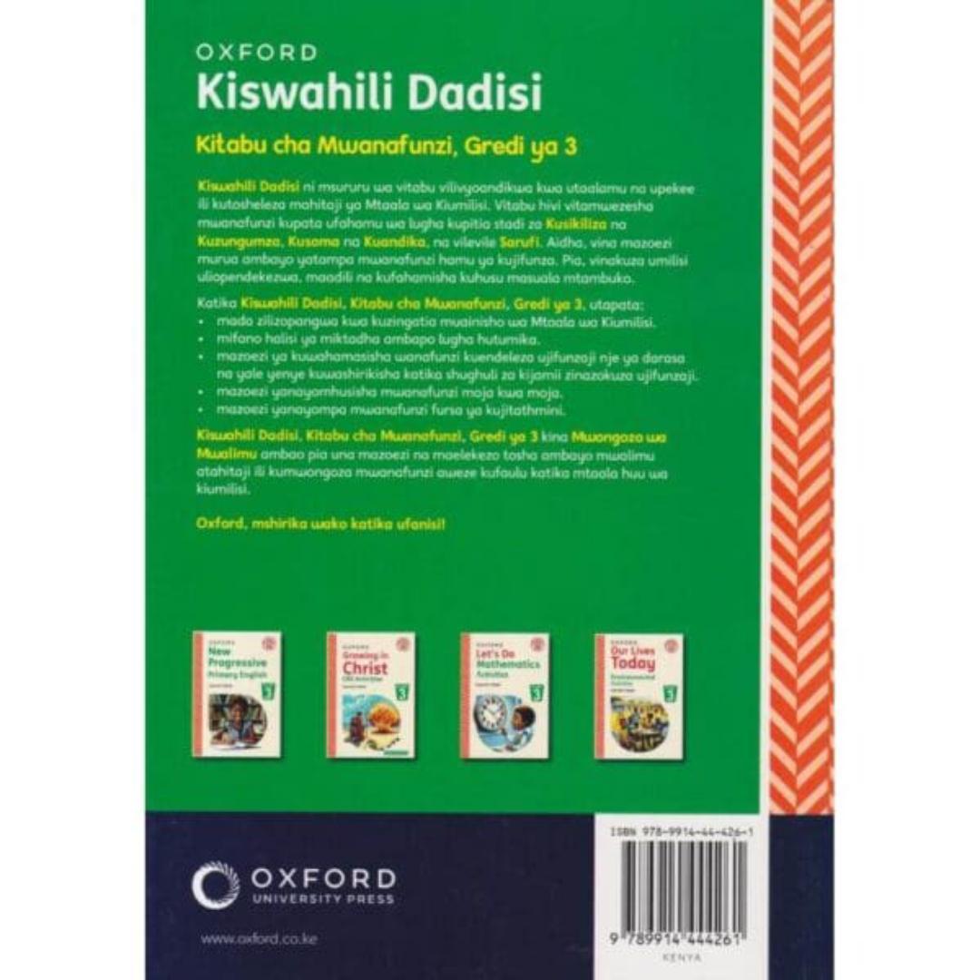 Oxford Kiswahili Dadisi Grd 3 Rationalized