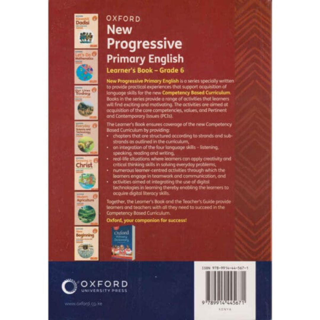 Oxford New Progressive Primary English Learner's Book Grade 6