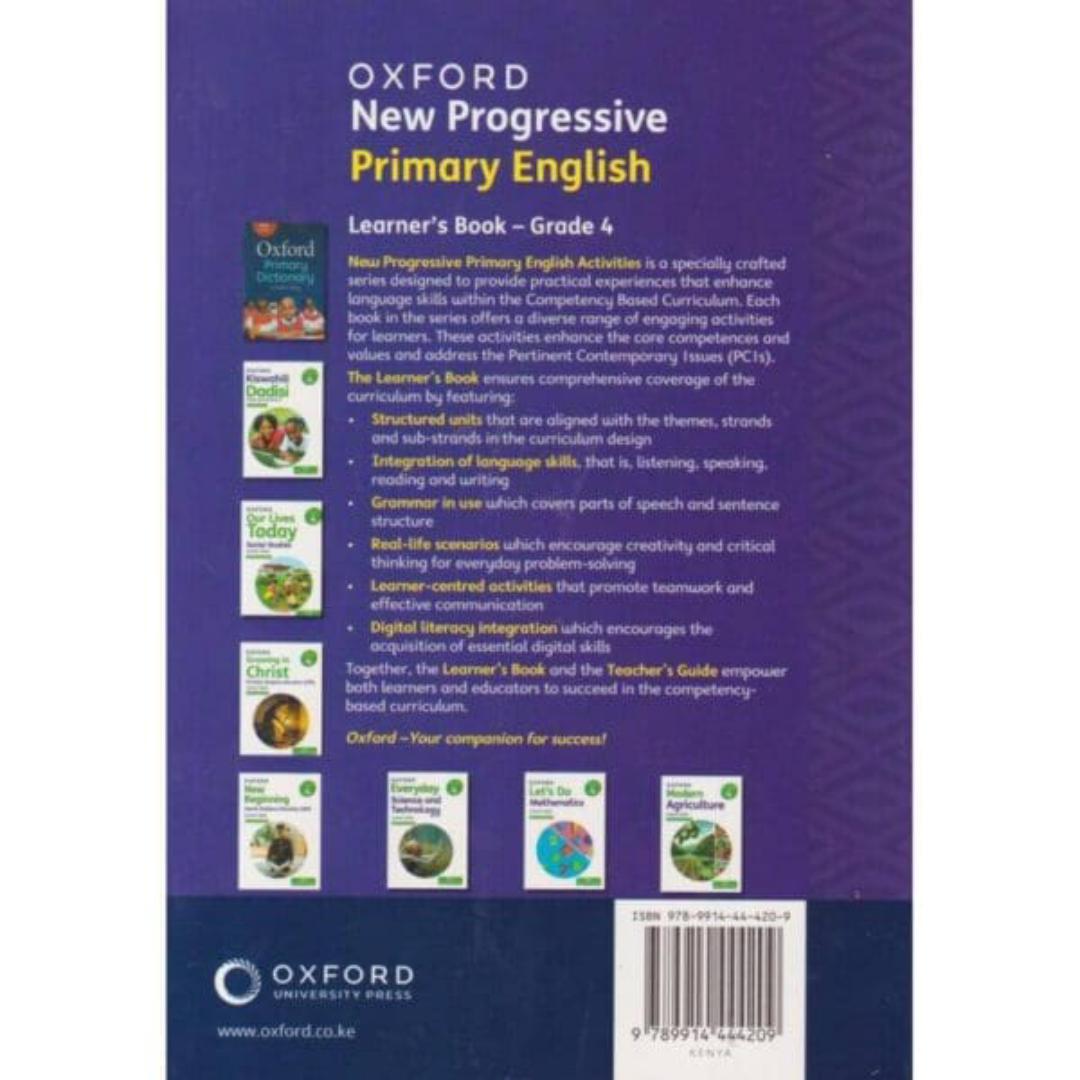 Oxford New Progressive Primary English Learner's Book Grade 4