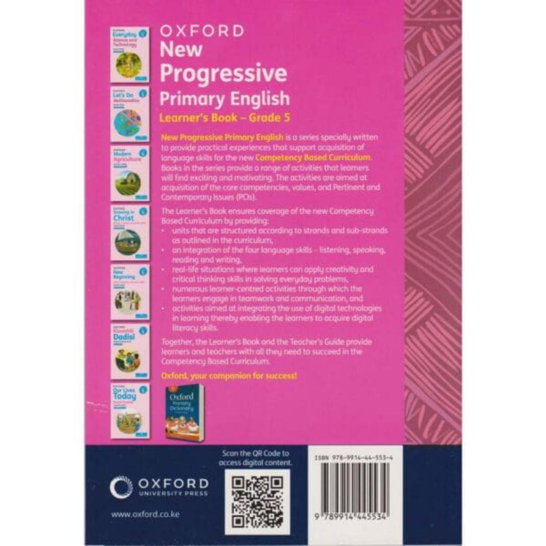 Oxford New Progressive Primary English Learner's Book Grade 5