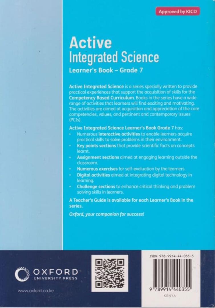 Oxford Integrated Science Learner's Book Grade 7