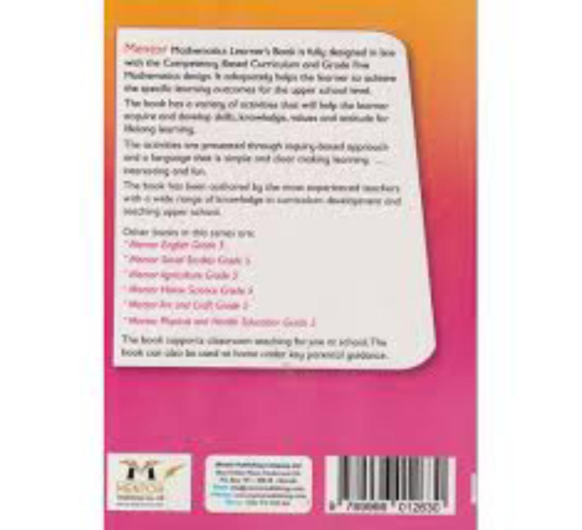 Mentor Mathematics learners Book Grade 5 Rationalized