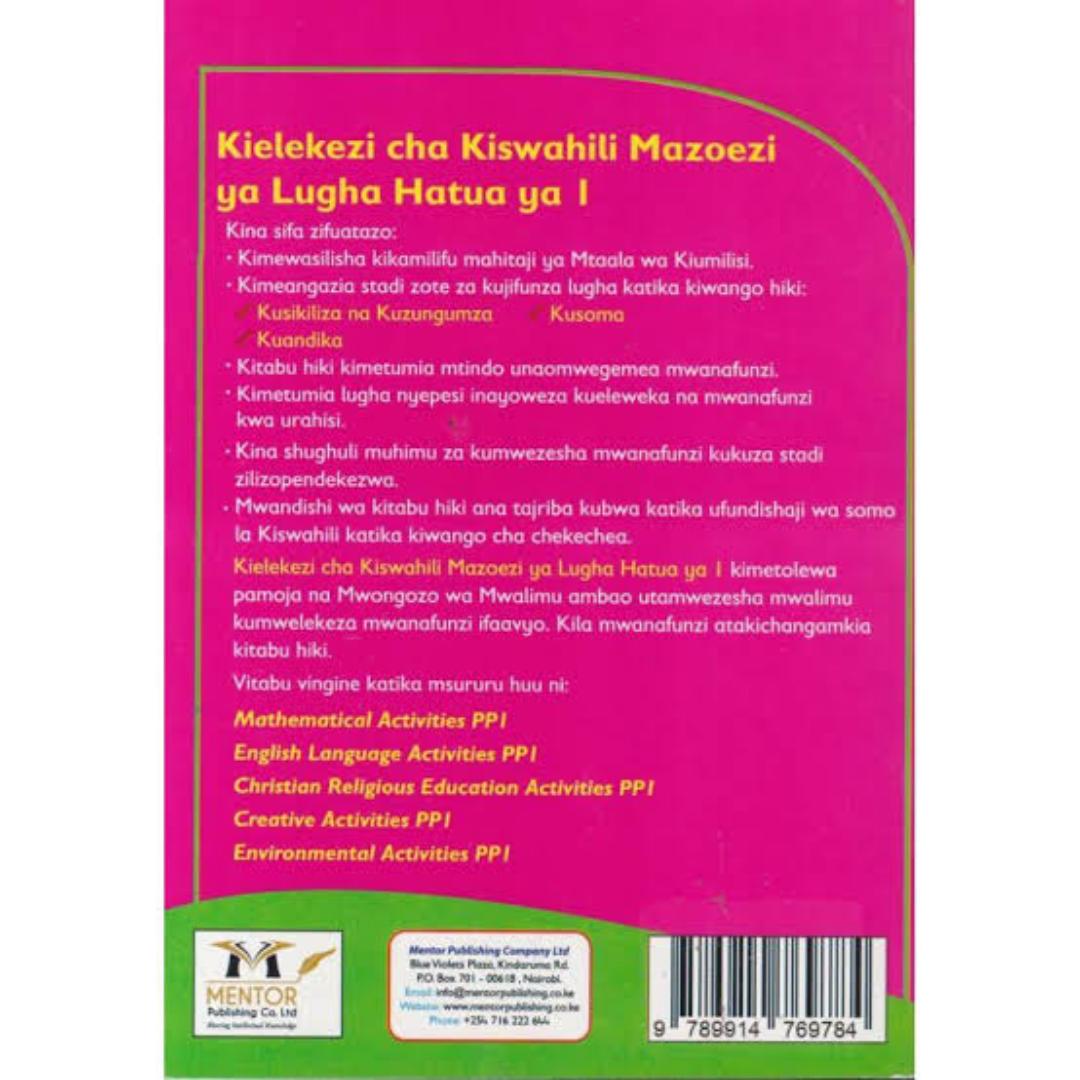 Mentor Kielekezi Cha Kiswahili Mazoezi ya lugha Gredi ya 1