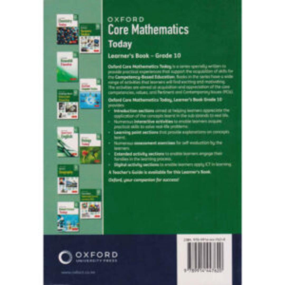 Core Mathematics Today Oxford Grade 10 Learners Book