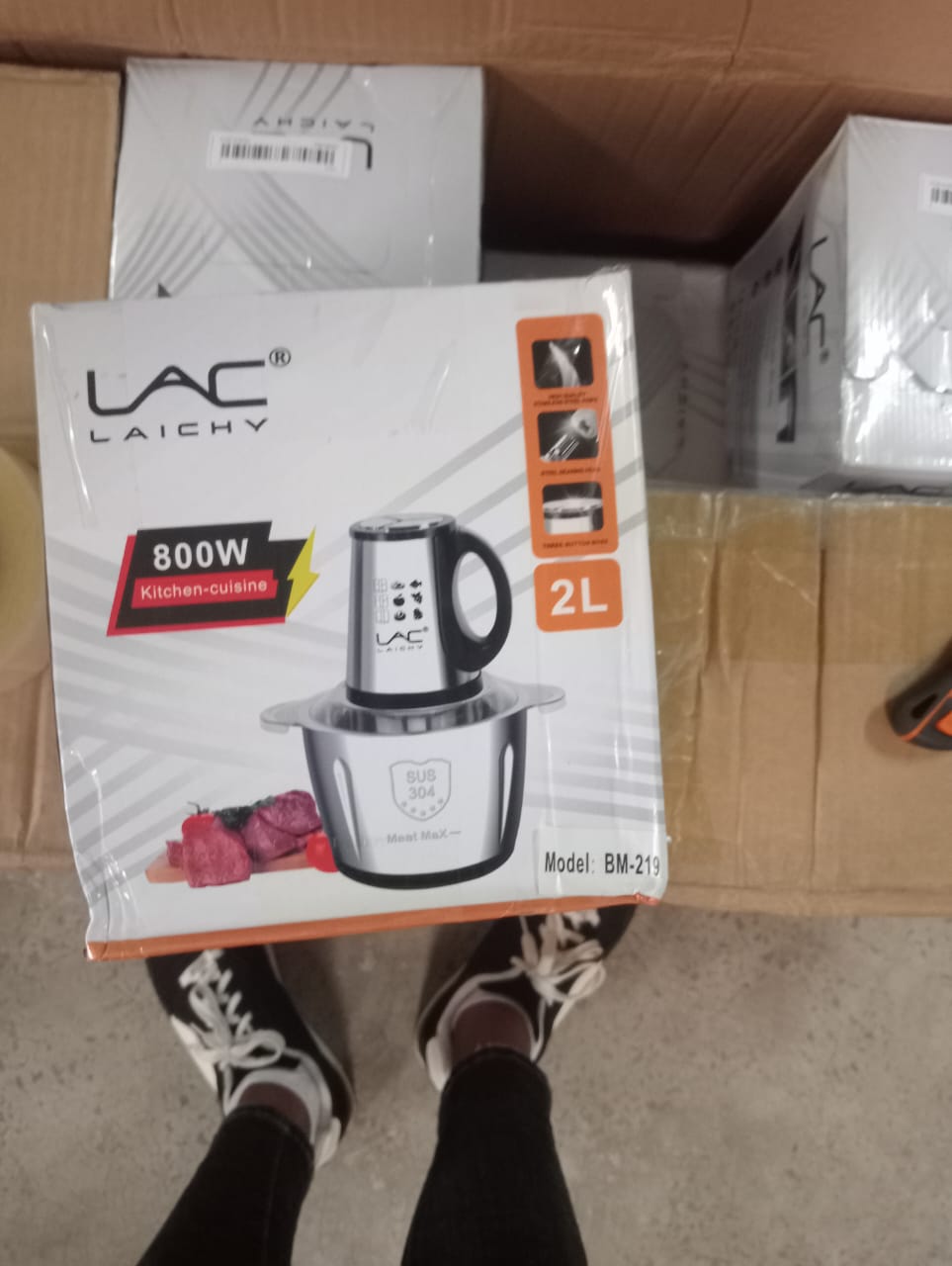 LAC LAICHY L 7810 2L ELECTRIC STAINLESS STEEL FOOD PROCESSOR  800W 220V-240V 50Hz-60Hz