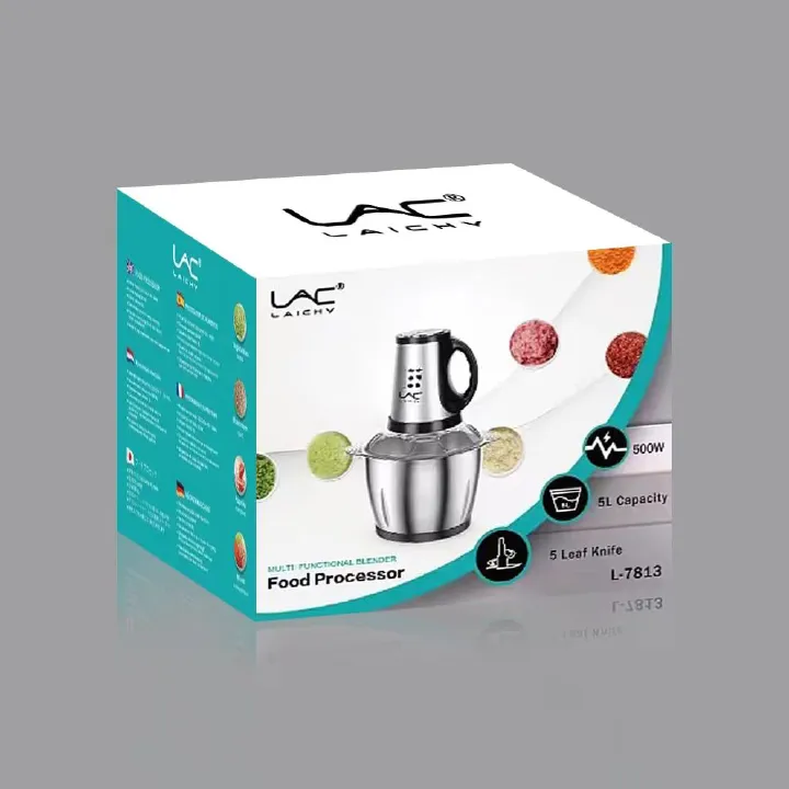LAC LAICHY L 7813 5L ELECTRIC MULTI-FUNCTIONAL STAINLESS STEEL FOOD PROCESSOR 220V-240V   50Hz-60Hz