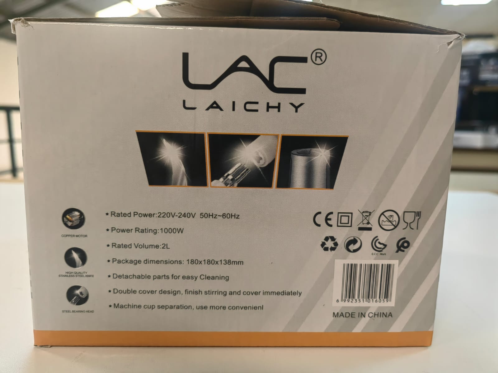 LAC LAICHY L 7810 2L ELECTRIC STAINLESS STEEL FOOD PROCESSOR  800W 220V-240V 50Hz-60Hz