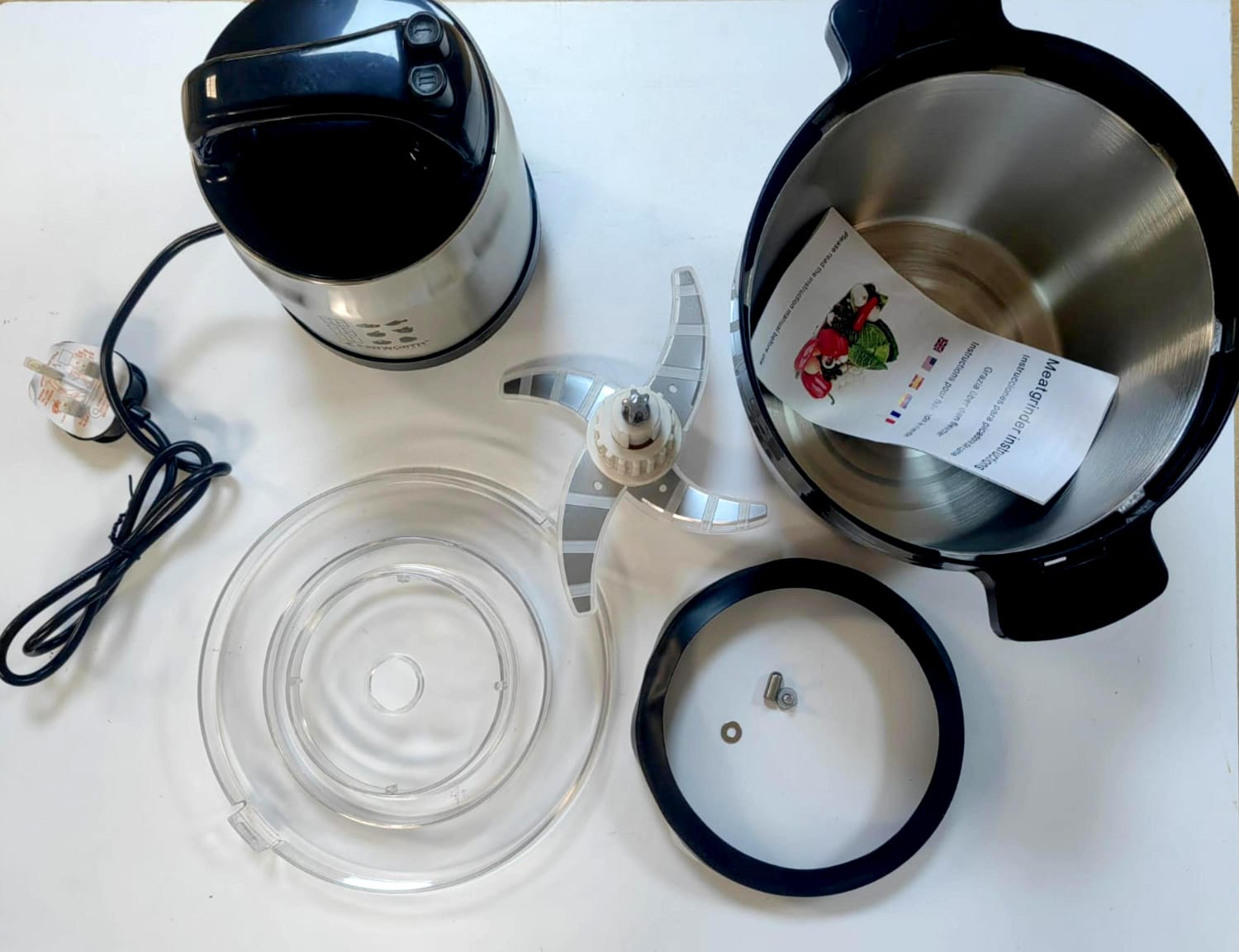 LAC LAICHY L 7819 8 LITTERS  STAINLESS STEEL ELECTRTIC MULTI-FUNCTIONAL FOOD PROCESSOR  1200W 220V-240V  50Hz-60Hz