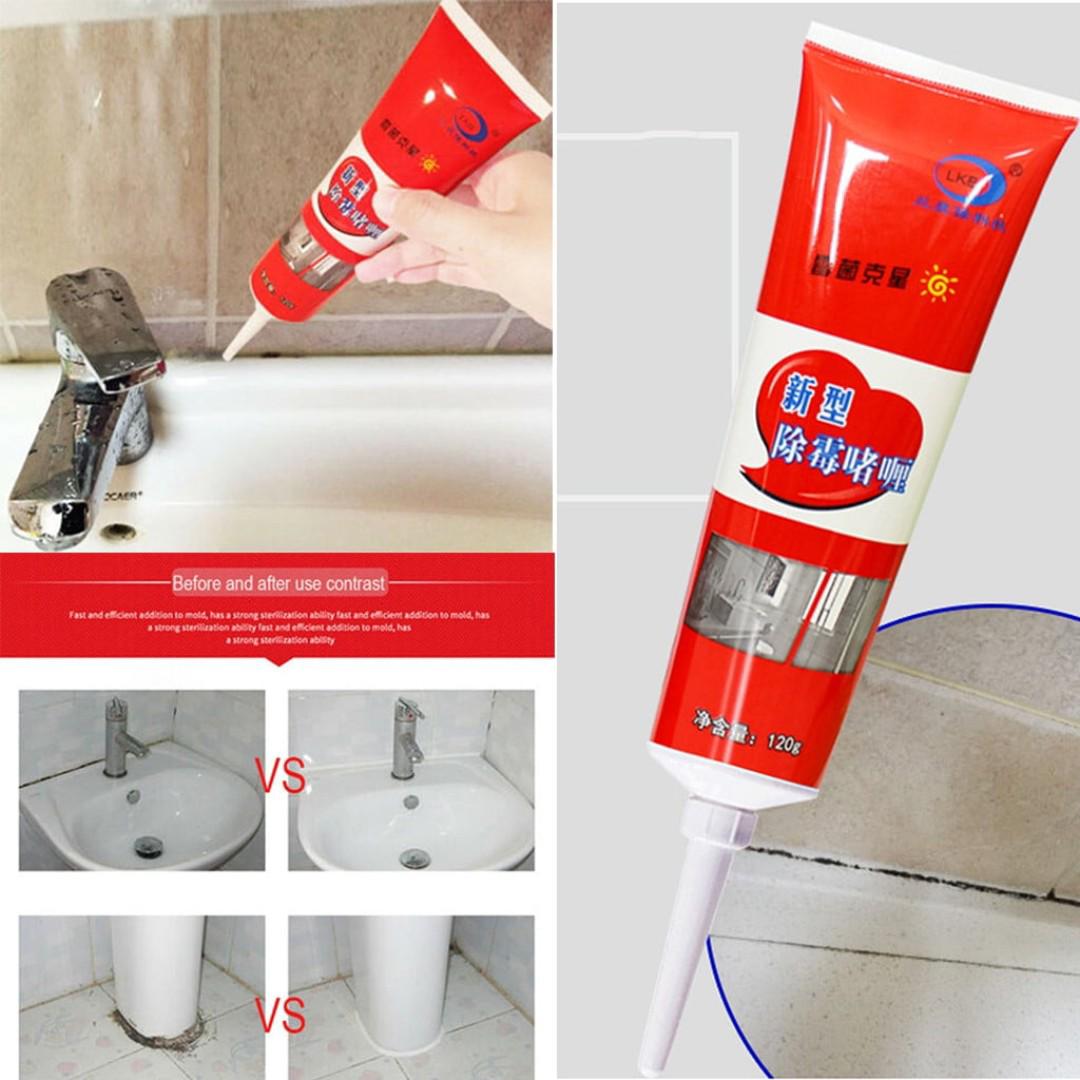 120g Powerful Multipurpose Mould Cleaning Gel for Bathroom Kitchen Wall Tile Sink Grout and Household Surfaces Effective Deep Cleaner Easy to Apply and Safe Use