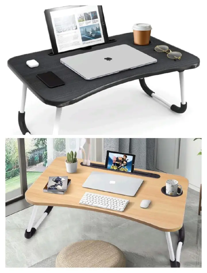 Foldable Portable Computer Laptop Stand Desk Work Study Table Bed Serving Breakfast Table