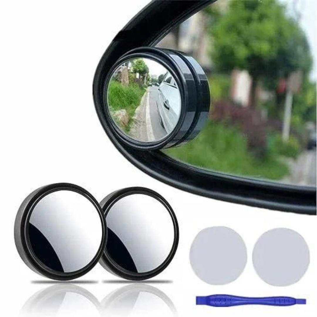 2 pcs Car Blind Spot Mirror Parking Angle Convex Wide Adjustable /Blind Spot Mirror Waterproof HD Glass 360 Rotatable 3M Adhesive for SUV Car Truck Van