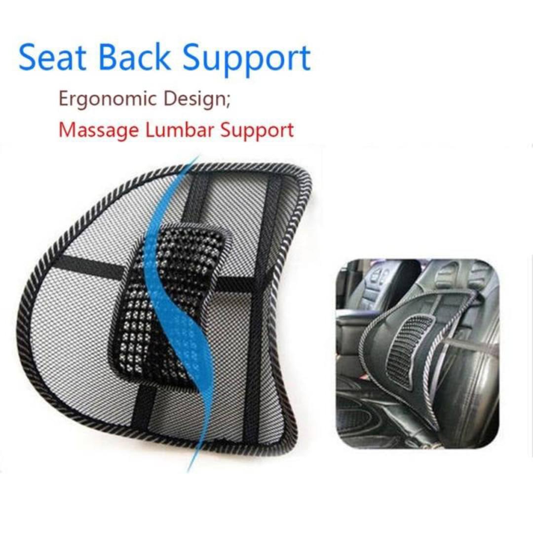 Seat Back Lumbar Support, BACK REST Mesh,Ergonomic Mesh Lumbar Back Support Cushion For Car Seat, Office Chair, Home,Office Chair Lumbar Cushion,Breathable Backrest Support,Mesh Lumbar Support Pillow.