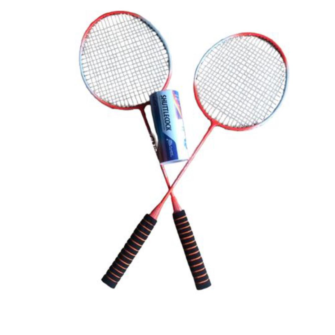 Badminton Set 2 Rackets 3 Shuttlecocks + Badminton Net