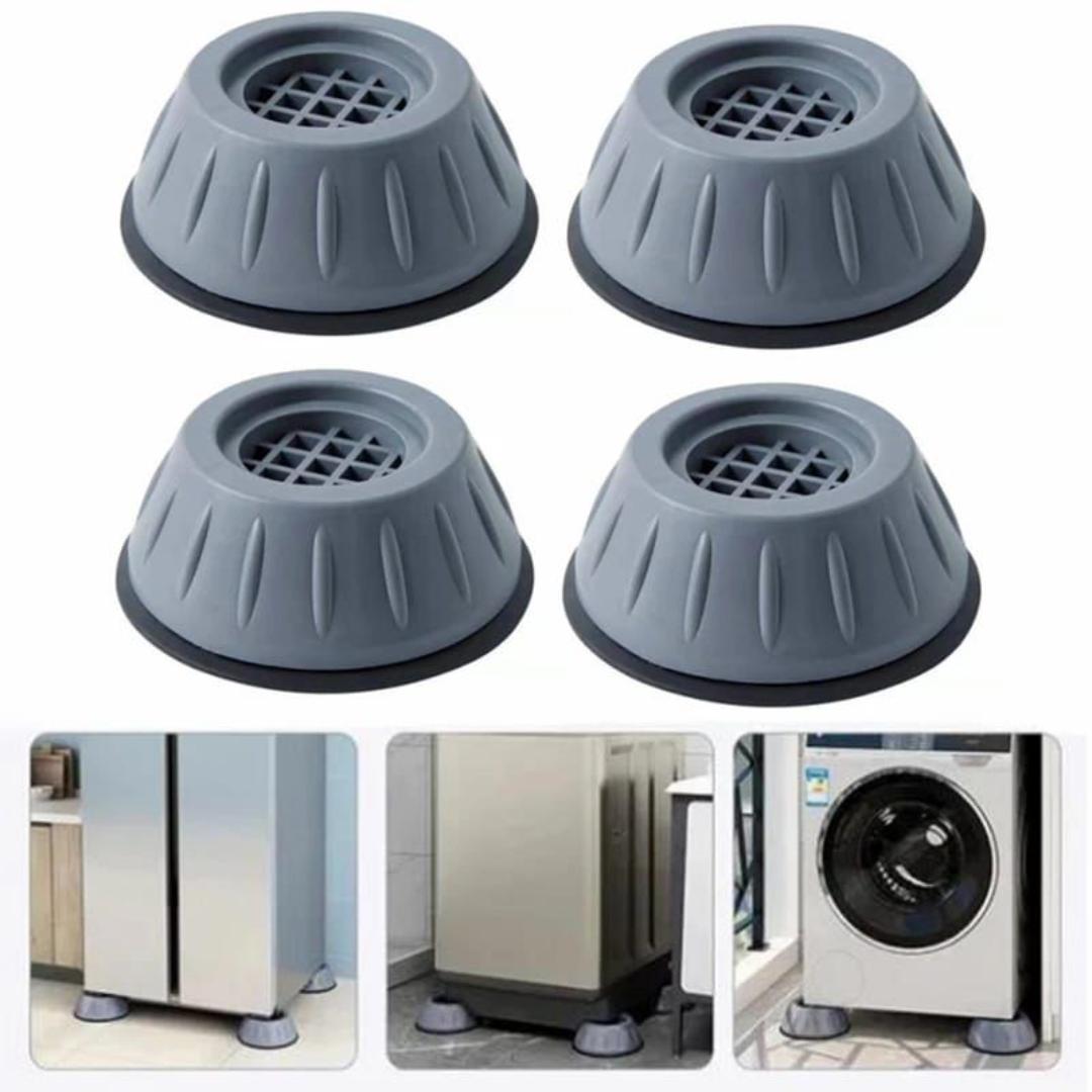 4Pc Anti Vibration Pads For Washing Machine,Dryers, Rubber Feet Mat Pads Shock And Universal Size