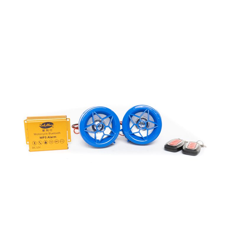 Motorcycle Radio Waterproof Bluetooth Stereo Speaker System with FM Radio and USB Support for All Motorbikes and Scooters