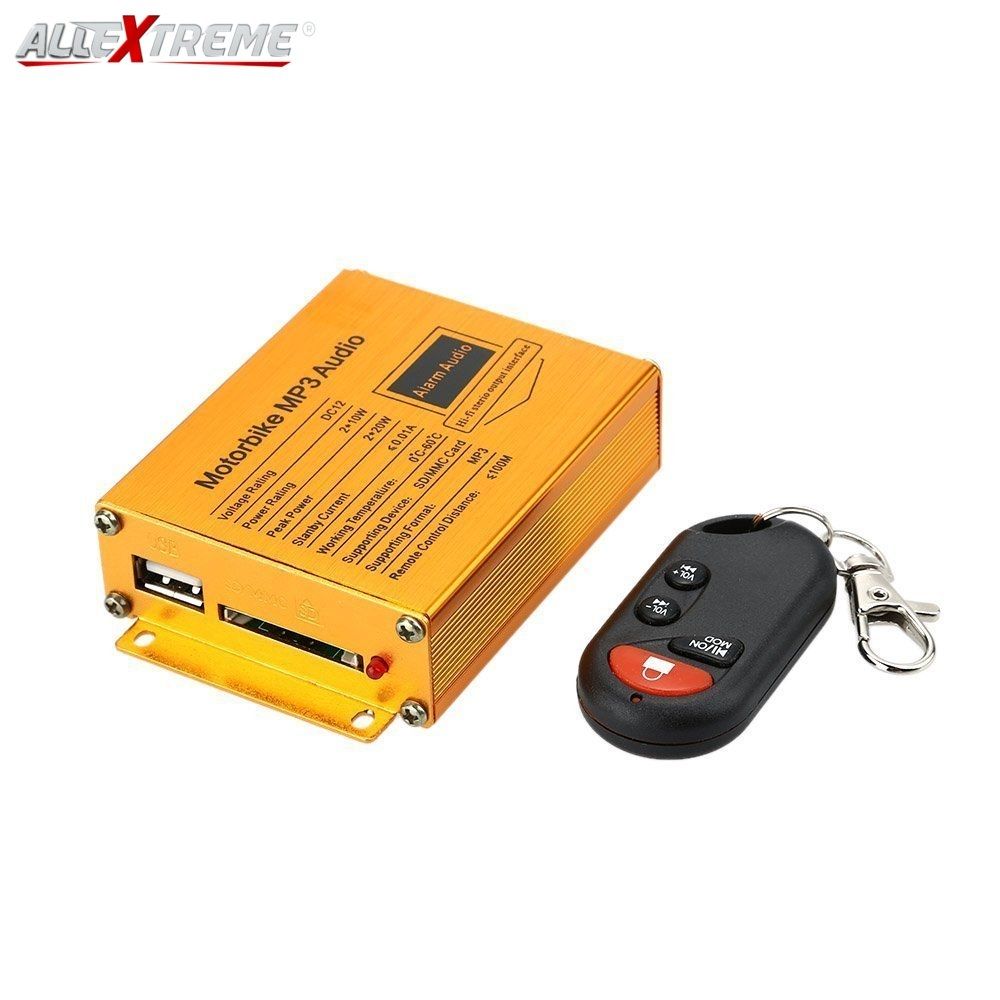 Motorbikes Motorcycle MP3 Player Speakers Audio Sound System FM Radio