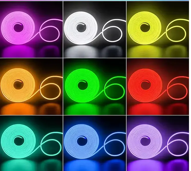 LED Neon Rope Light – 5M/10M Smart IC-RGB Strip Bring your creativity to life with our stunning LED Neon Rope Light – the perfect blend of modern tech and vibrant color.
