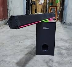 3.1ch solarmax soundbar multimedia speaker system woofer - Deep bass woofer enhances movies, music, and games, Sleek soundbar design fits any living room setup, Multiple connectivity.