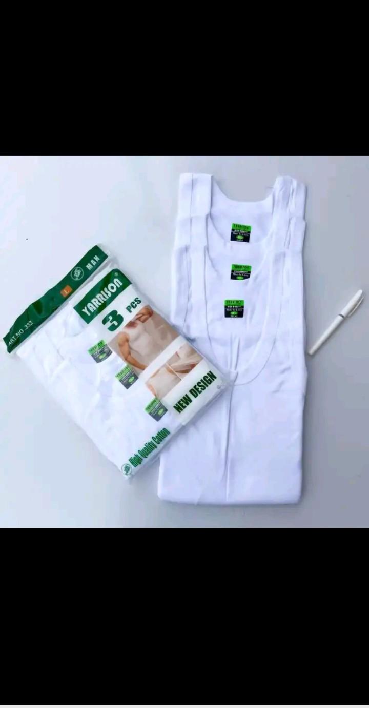3pcs pack YARRISON high quality l00% Cotton Men's Fitted vest