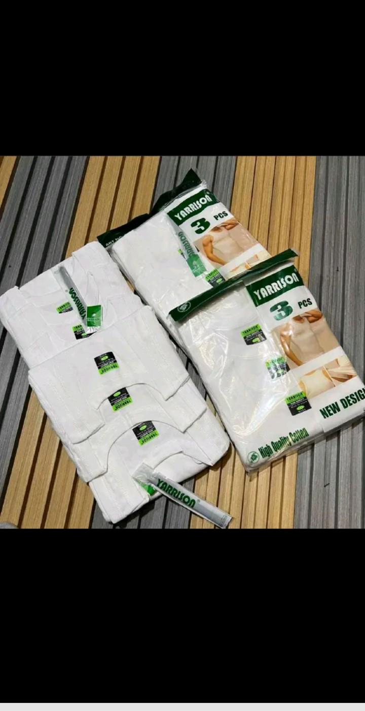 3pcs pack YARRISON high quality l00% Cotton Men's Fitted vest