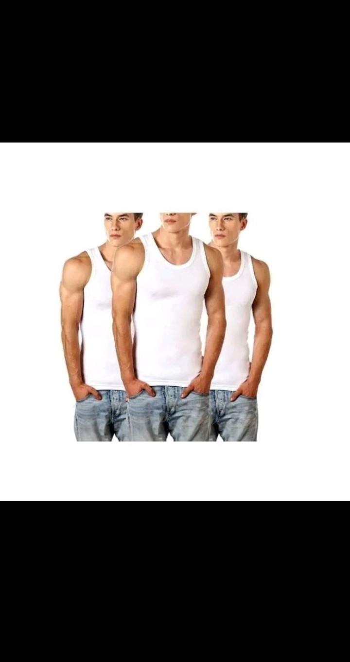 3PCS/PACK - LIAM FAAT 100% HIGH QUALITY COTTON WHITE VESTS.