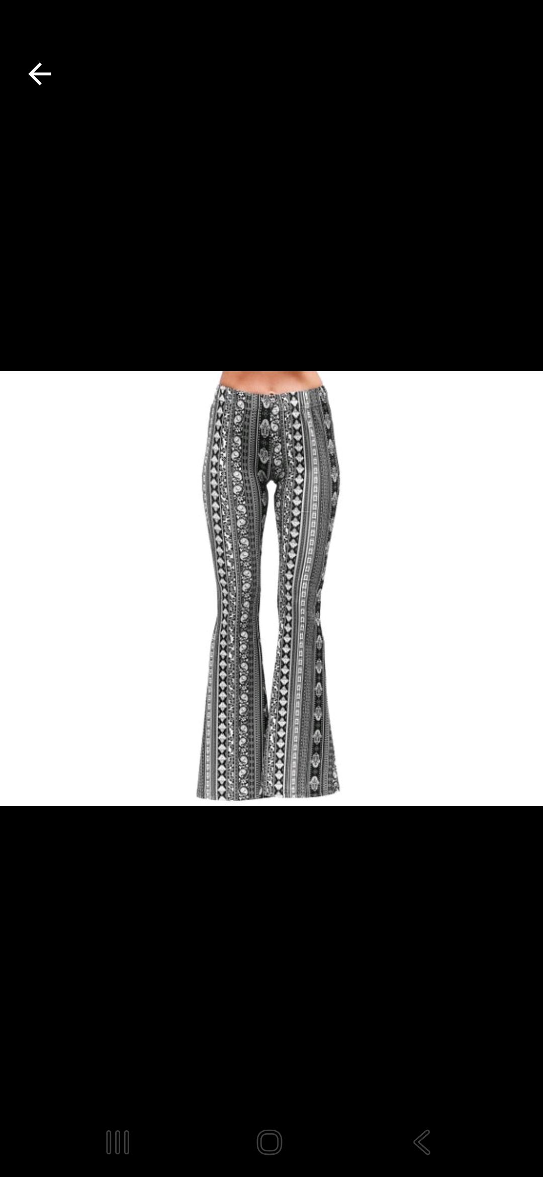 3pcs Women’s High Waist Floral Print Flared Palazzo Pants – Stretchy Bell Bottom Casual Trousers - Mixed Colours and Design prints.