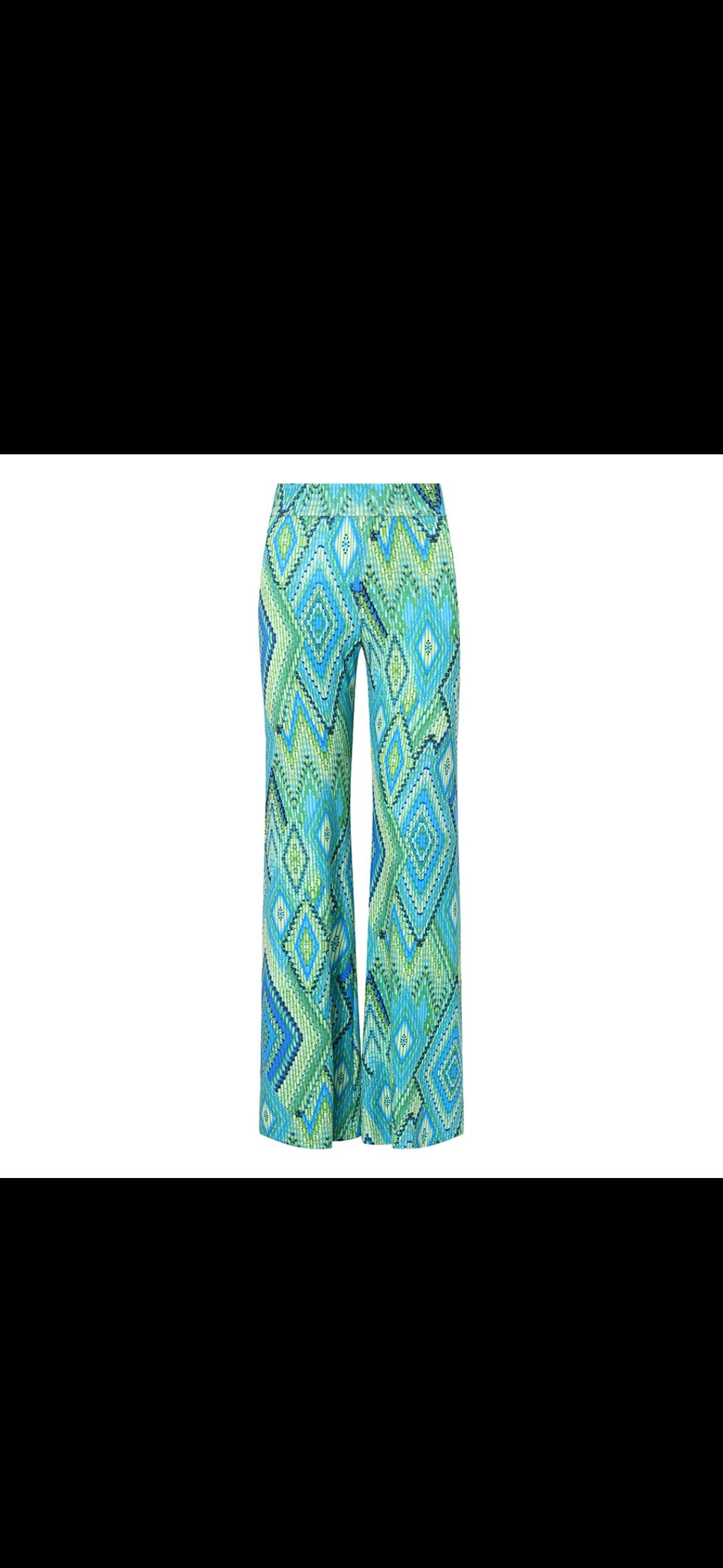 3pcs Women’s High Waist Floral Print Flared Palazzo Pants – Stretchy Bell Bottom Casual Trousers - Mixed Colours and Design prints.