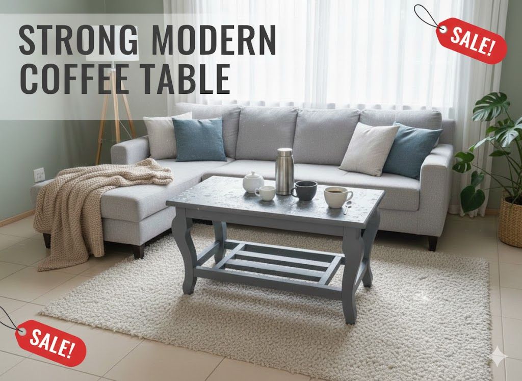 New Design Modern stylish rectangular design wooden  coffee table with storage for living room, fashionable appealing finish as picture