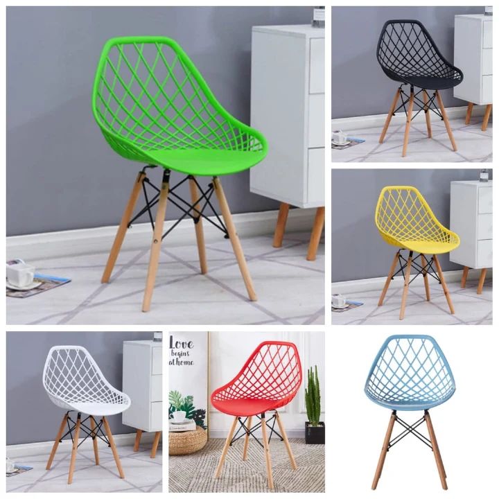 Quality and classy mesh Eames chairs, Ergonomic, Portable, Modern Design Wooden Stands