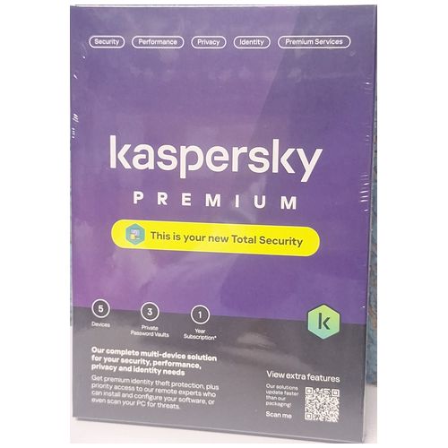 Kaspersky Premium ( Total Security ) 5 Devices  1 Year