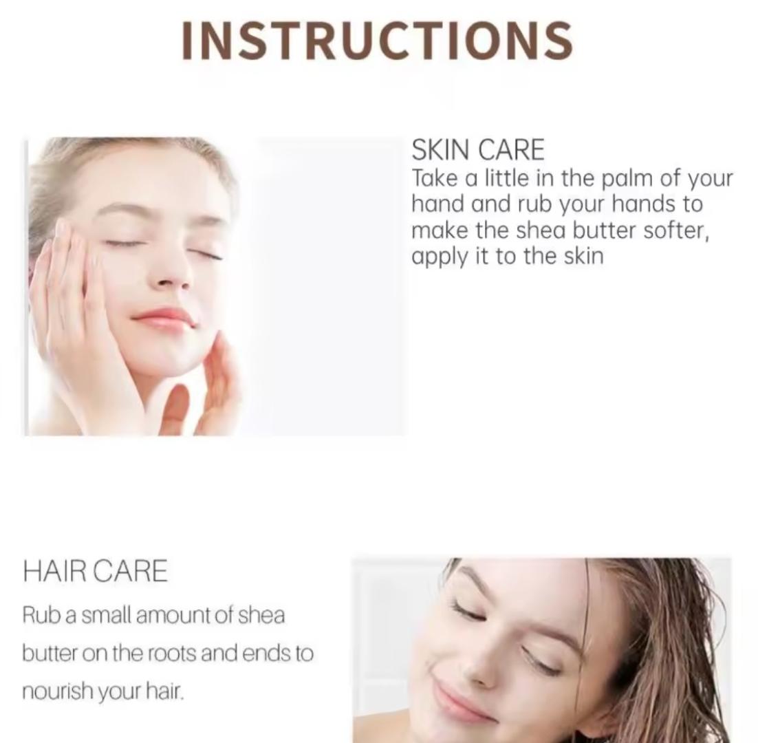 Shea butter raw organic-certified Bio -100% pure and natural 30Ml