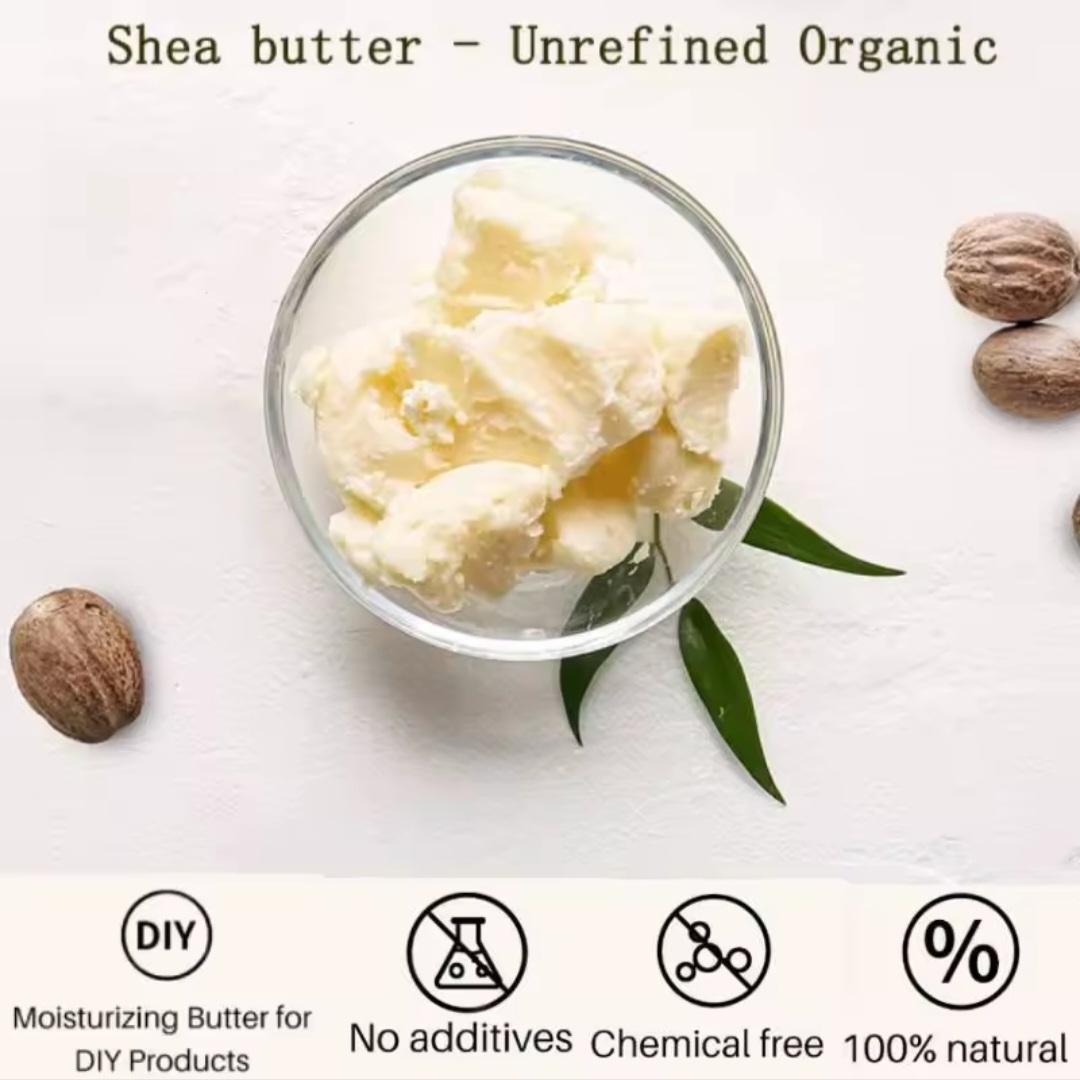 Shea butter raw organic-certified Bio -100% pure and natural 30Ml