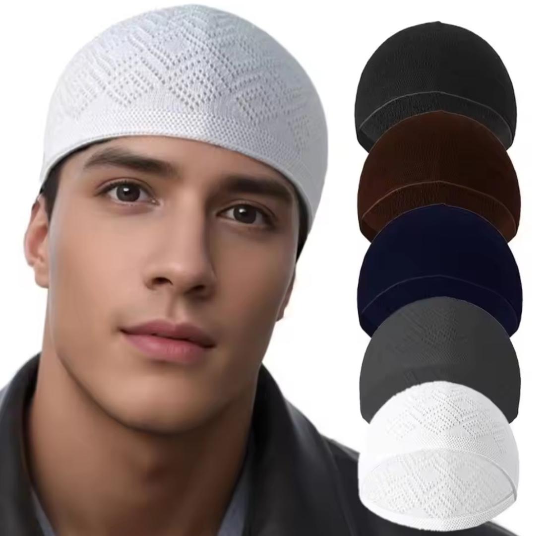 Muslim Men Prayer Hats Head Cap Islamic
