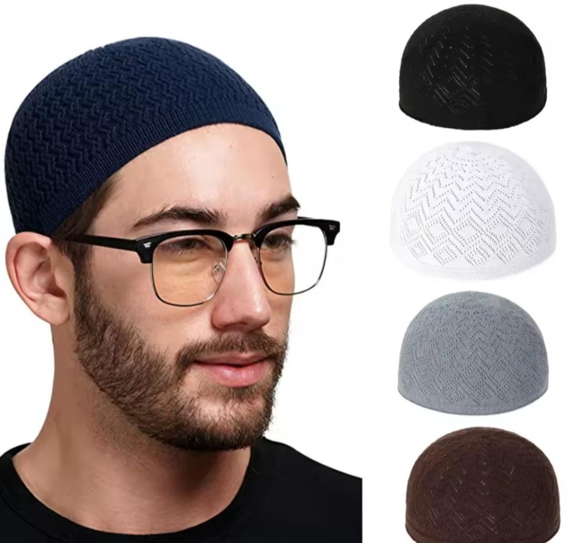 Muslim Men Prayer Hats Head Cap Islamic