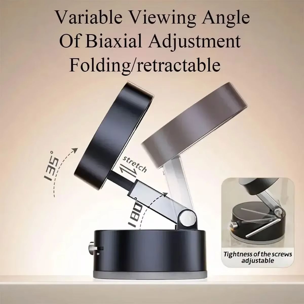 Mini Foldable Mobile Phone Holder Vacuum Suction Cup Holder Magnetic Car Phone Holder For iPhone/ Android Phone Accessories