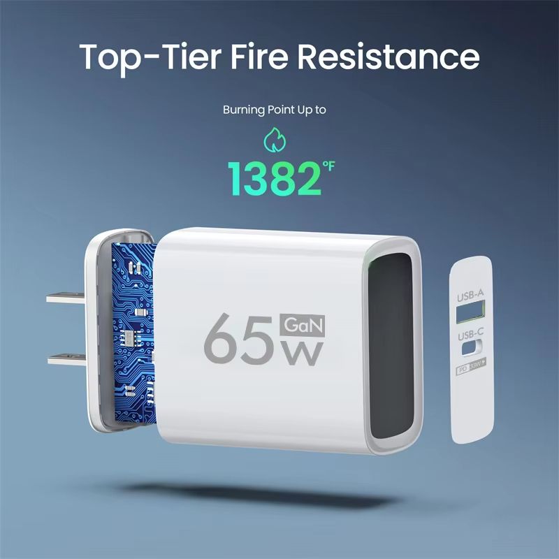 PD 65W GaN Fast Charge Charger USB Type C Phone Adapter For Oneplus iPhone 14 Pro Mix Xiaomi Huawei High Speed Charging Charger