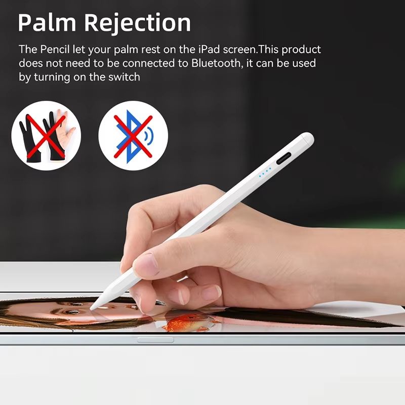 Universal Stylus Pen, Active Stylus Pen Compatible for iOS and Android Touchscreens/Phones, Rechargeable Stylus Pen