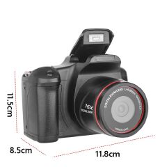 High-Definition 1080P Digital Camera with 16X Zoom and 24 Inch LCD Screen for Vlogging and Photography