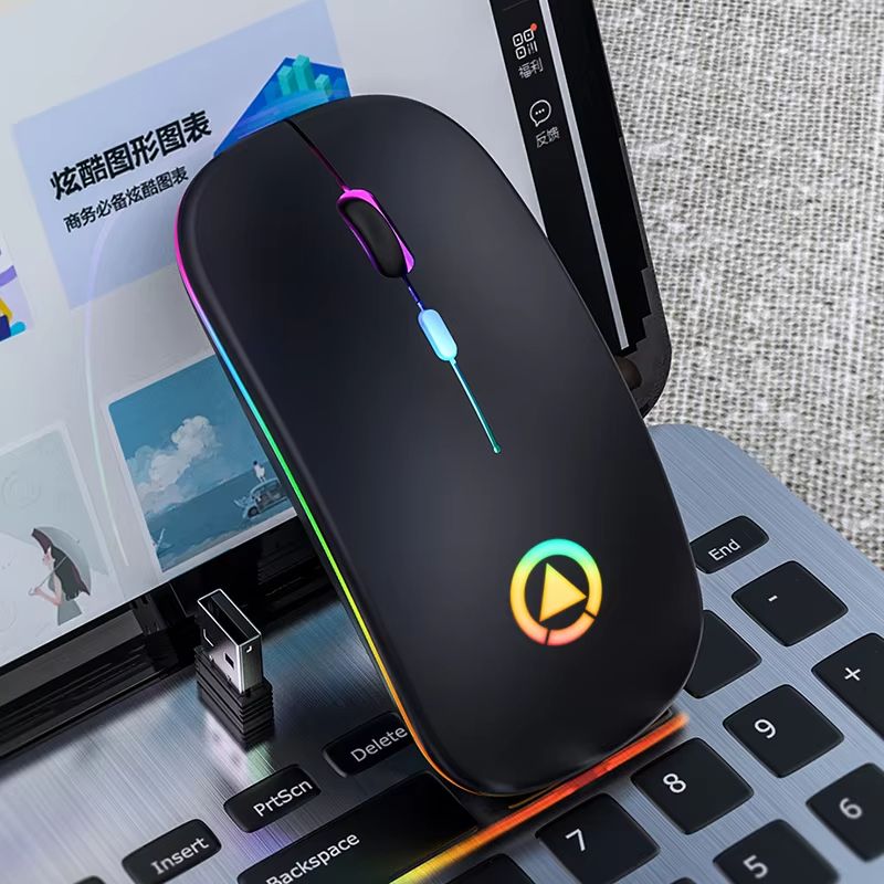 Rechargeable Wireless Mouse 2.4GHz Computer Mice with Receiver for PC Laptop Macbook