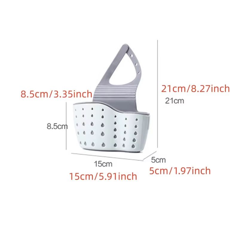 Kitchen Sink Holder Hanging Drain Basket Adjustable Soap Sponge Shelf Organizer Bathroom Faucet Holder Rack Kitchen Accessories