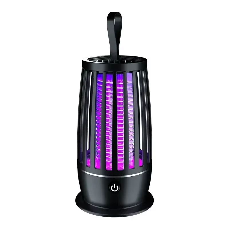 USB Rechargeable Mosquito Killer Lamp, Silent Indoor/Outdoor Insect Trap for Bedroom/Patio, Portable Electronic Pest Repellent