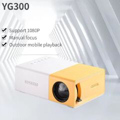 YG300 Mini Projector Portable Projector Wifi Smart 1280 720P Full HD Office Home Theater Video Mini Projector Mobile Projection