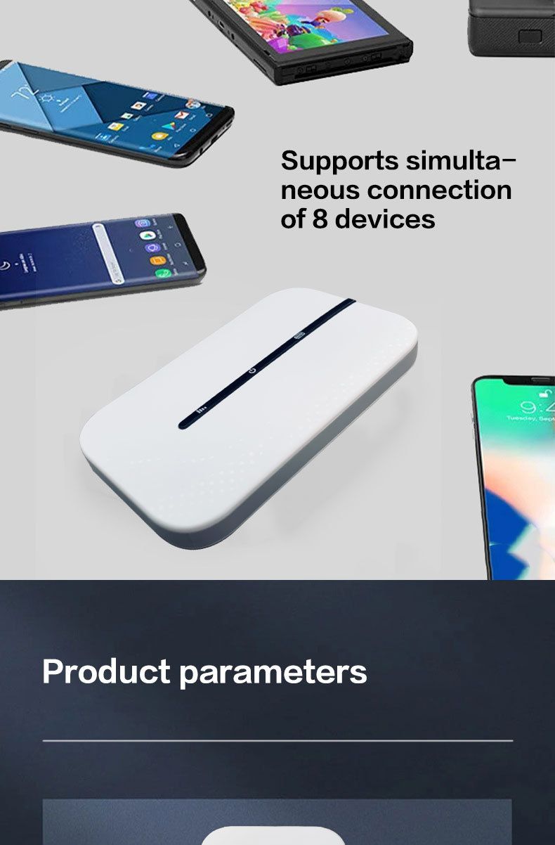 4G Mobile WiFi Router 150Mbps Up to 16 Users Pocket WIFI Supports All SIM Cards 2100mAh Mobile WiFi Business Office Network