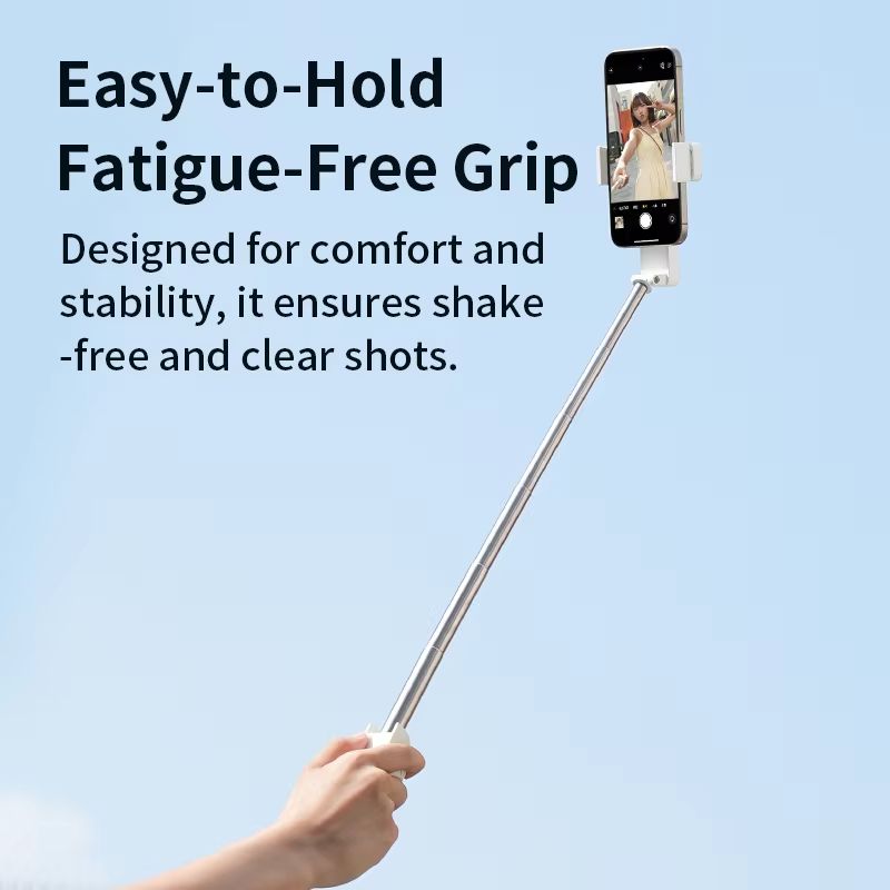 Mini Bluetooth Selfie Stick, 360° Rotating Foldable Phone Stand for Live Streaming & Phone Photography (Universal Compatibility)