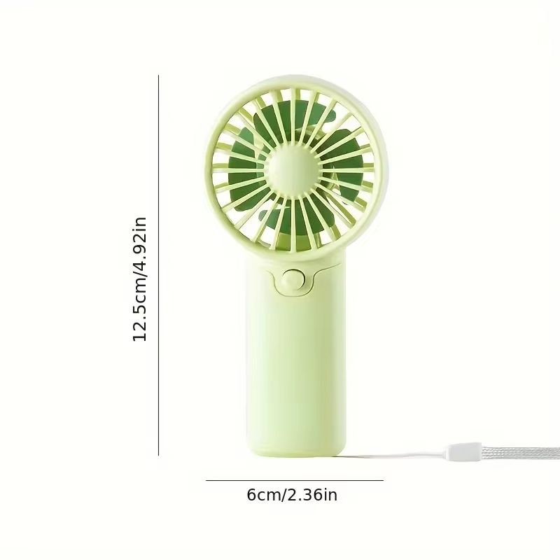 Cute Mini Fan Portable Handheld Fan Lightweight Handy Fan Pocket Low Noise Small Electric Fan for Student Gift Outdoor Fan