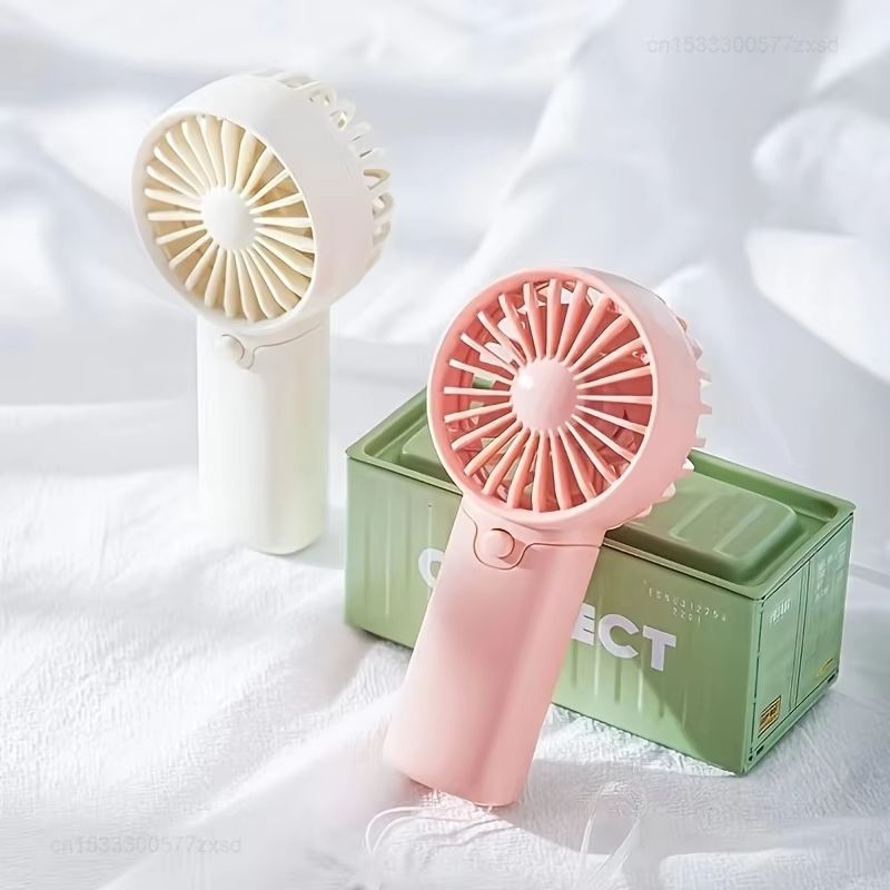 Cute Mini Fan Portable Handheld Fan Lightweight Handy Fan Pocket Low Noise Small Electric Fan for Student Gift Outdoor Fan