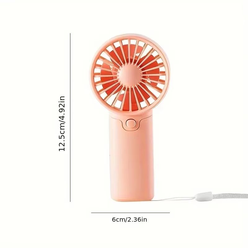 Cute Mini Fan Portable Handheld Fan Lightweight Handy Fan Pocket Low Noise Small Electric Fan for Student Gift Outdoor Fan