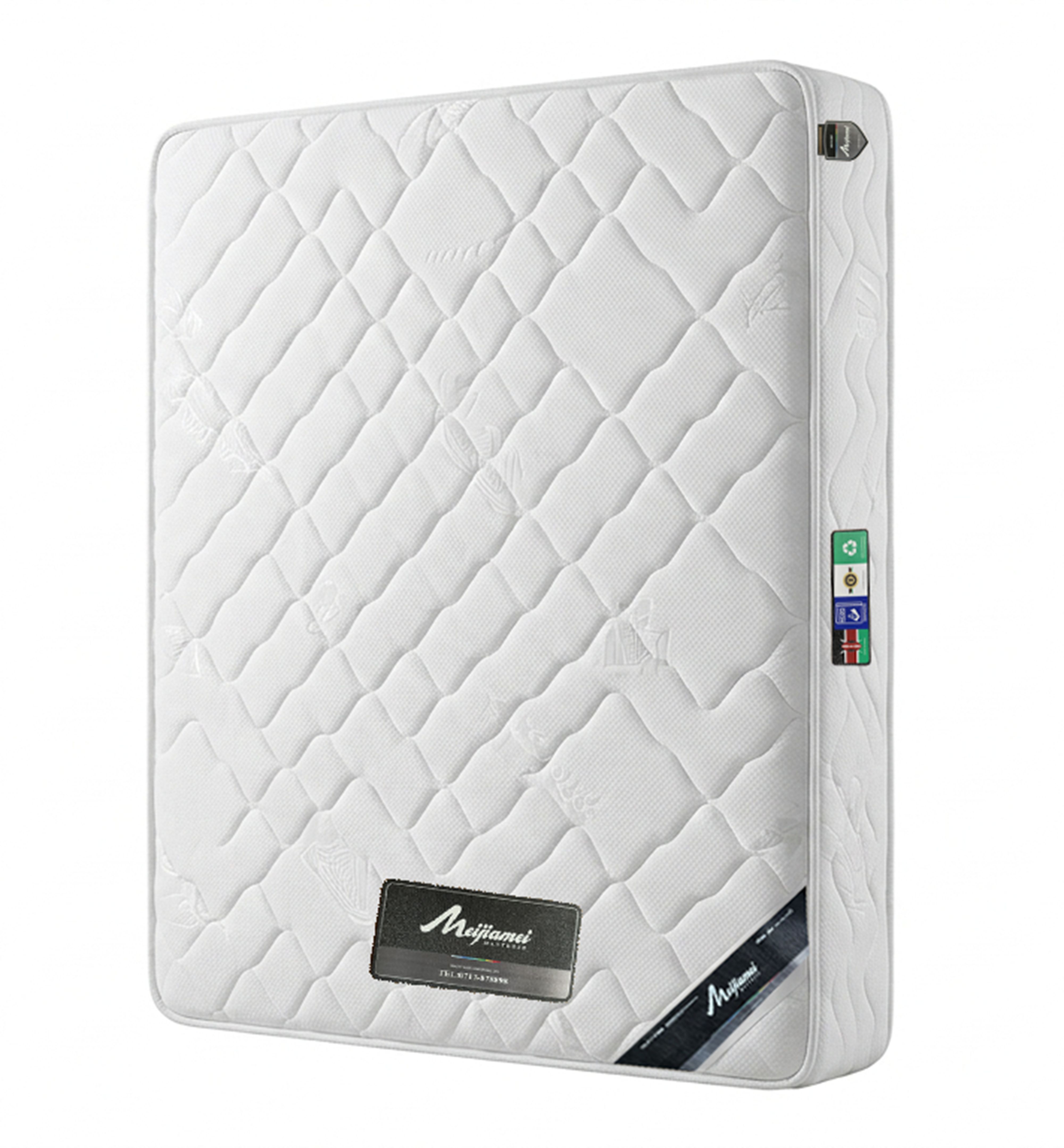 10-Inches MEIJIAMEI Elegant  Quilted Orthopedic Pocket Spring Mattress – Premium Back Support, Pressure Relief, and Ultimate Comfort, with Up to 10 Years Warranty (Random color dispatch)