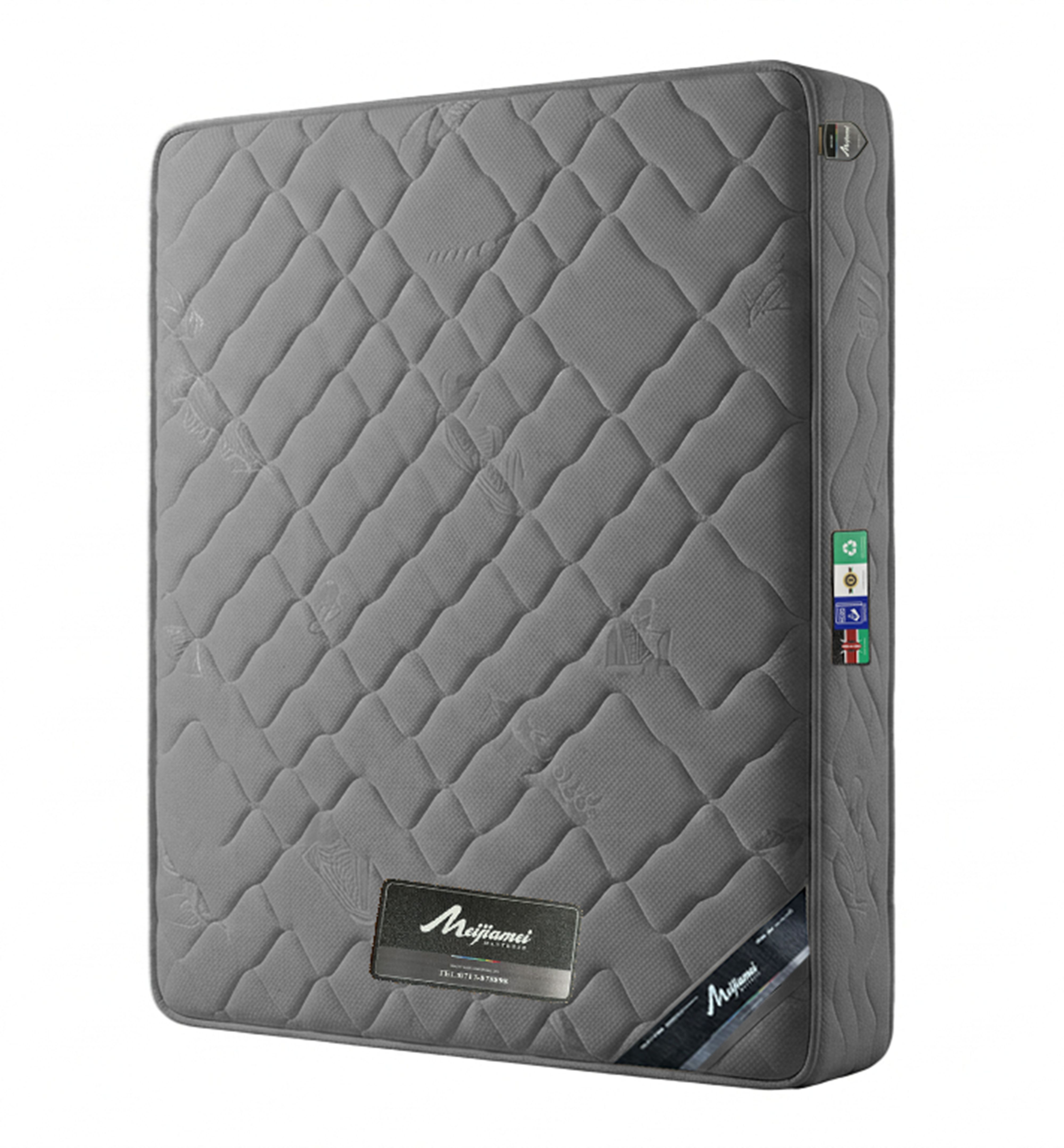 10-Inches MEIJIAMEI Elegant  Quilted Orthopedic Pocket Spring Mattress – Premium Back Support, Pressure Relief, and Ultimate Comfort, with Up to 10 Years Warranty (Random color dispatch)